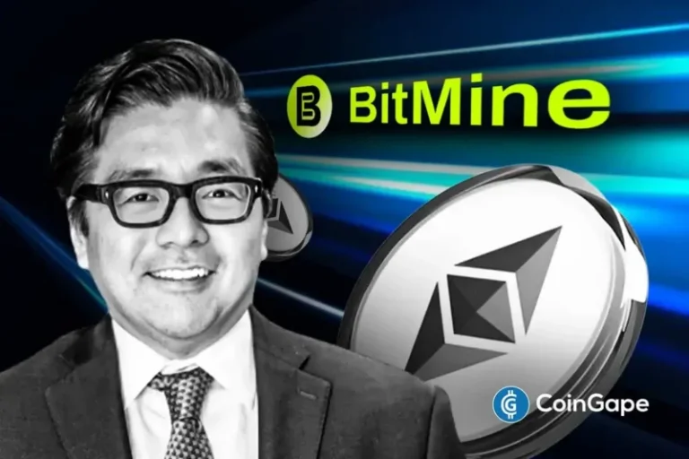BMNR Stock Gains as Tom Lee’s Bitmine Adds 101,745 ETH To Ethereum Treasury
